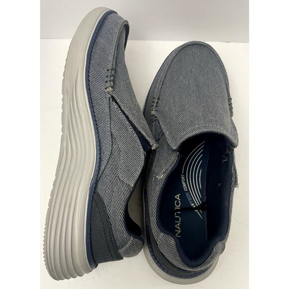 Náutica Navtech Comfort Slip on Gray Men Snickers Size 9 - Picture 1 of 10